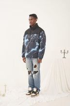 Empty Reference Lightnings Printed Down Jacket