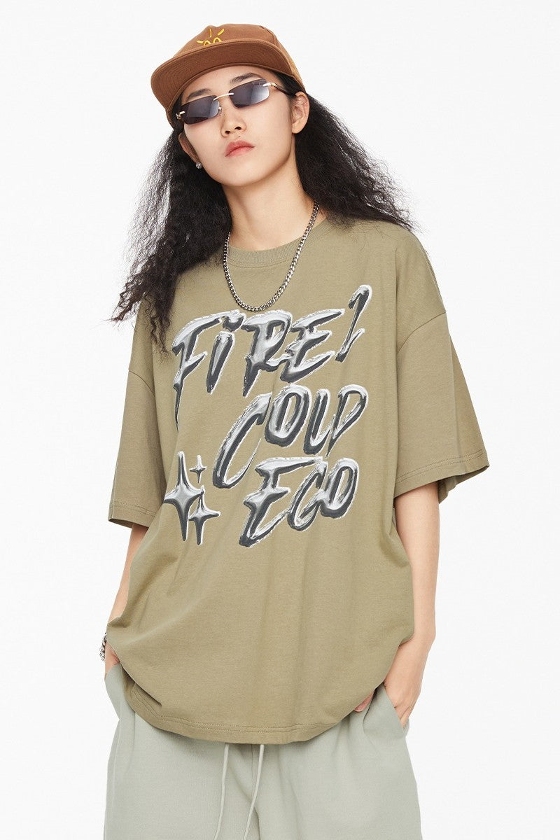 F2CE Metal Logo Print Tee