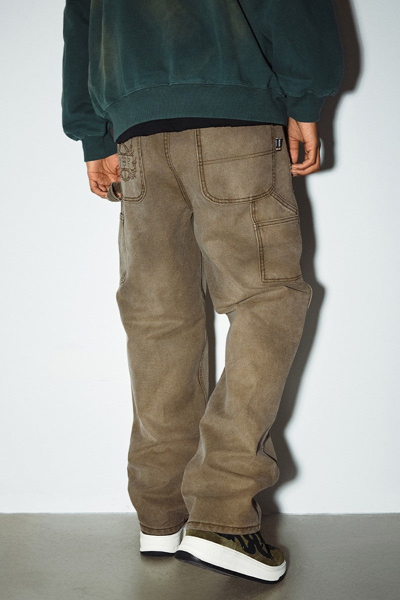 RMY Distressed Patch Washed Trousers