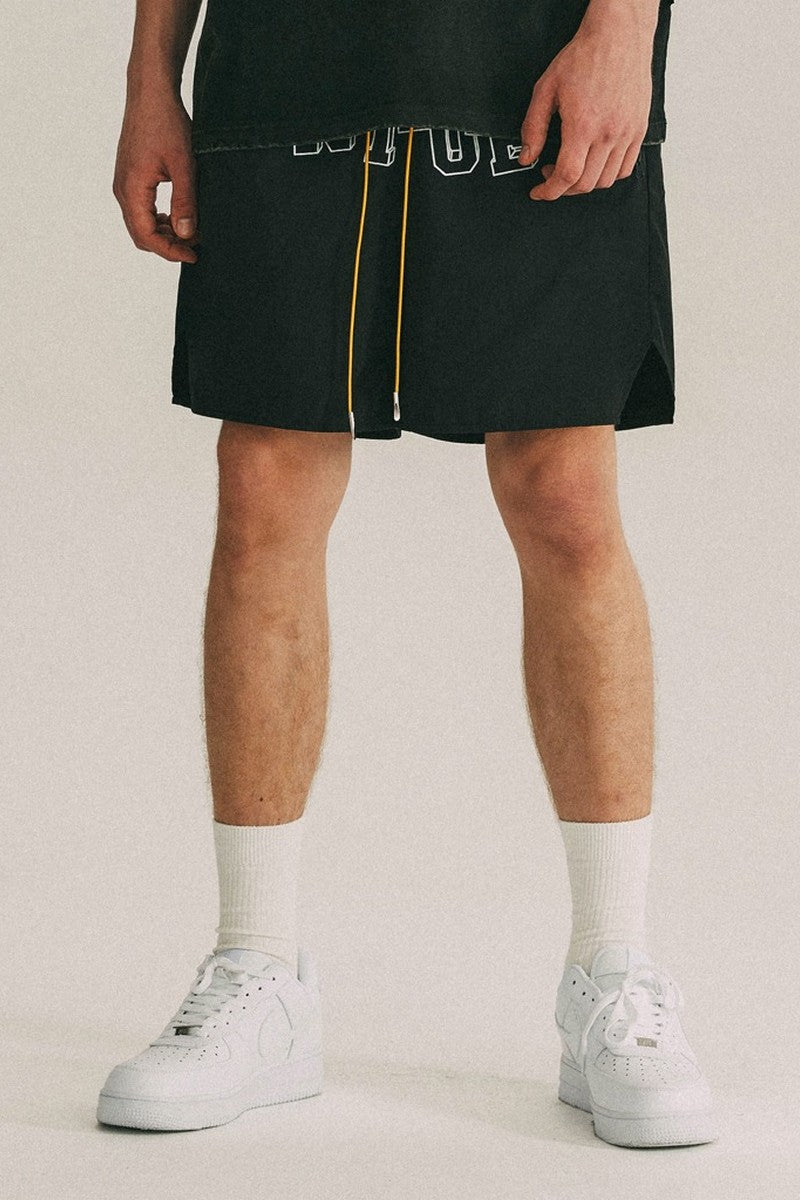 Front Print Logo Shorts