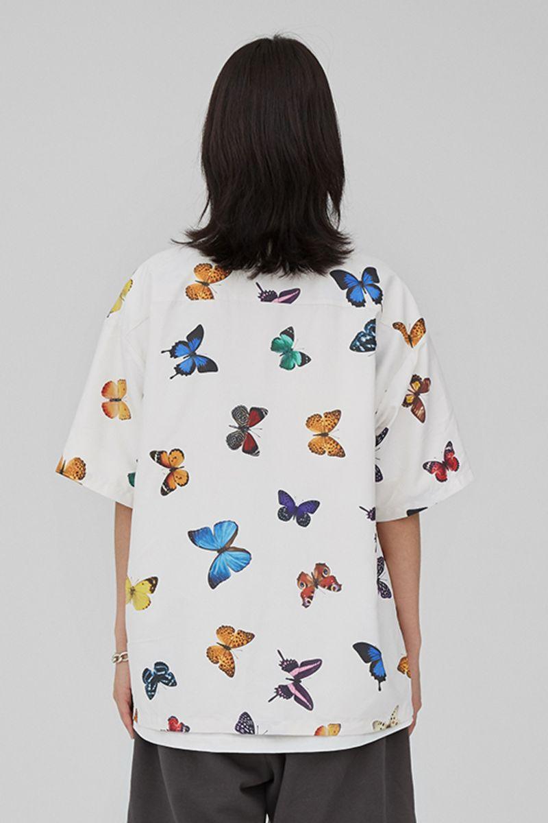CZ Butterflies Cuban Shirt
