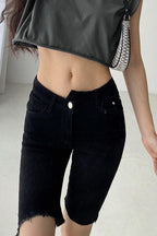 CZ Skinny Distressed Jeans Shorts