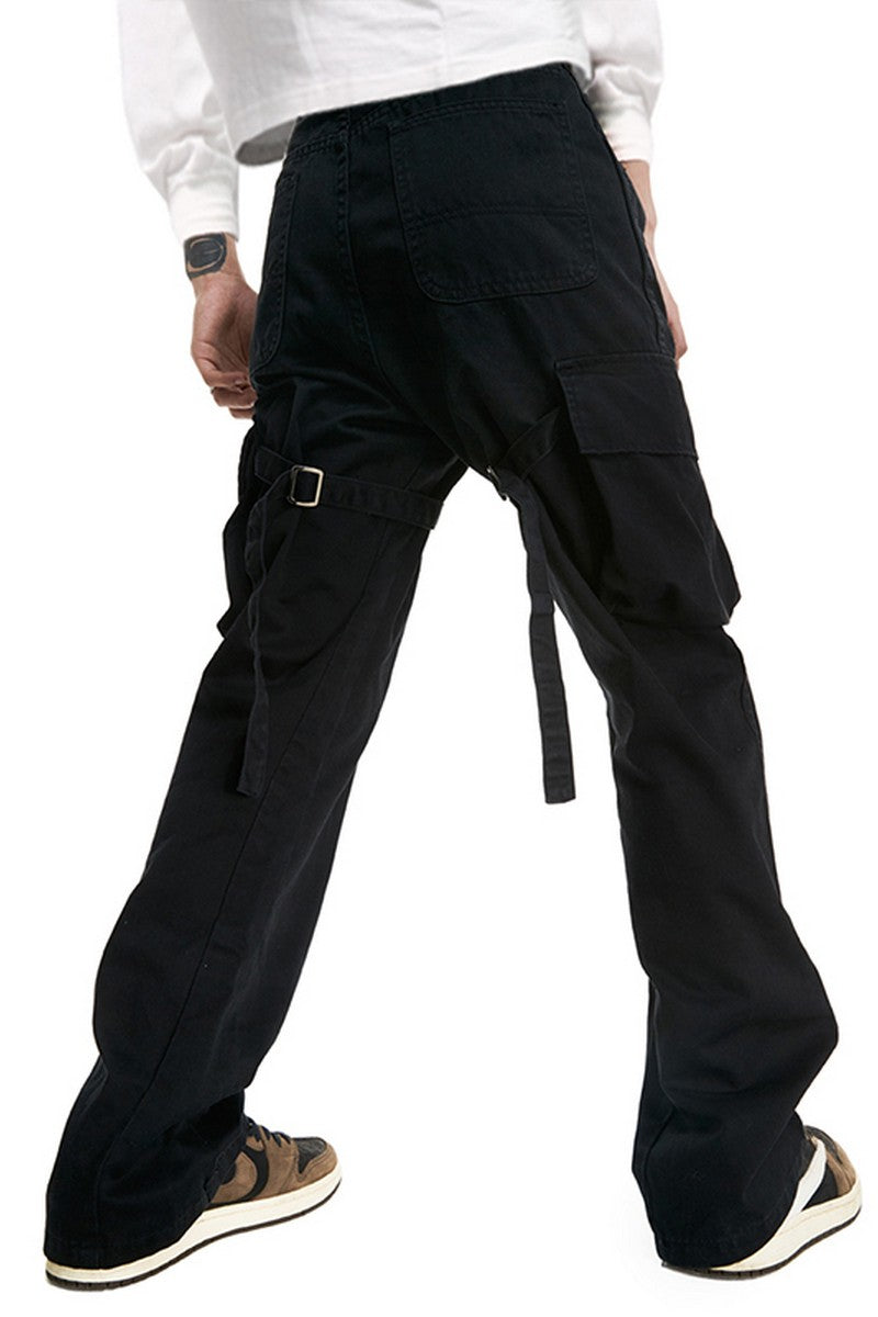 Old Order Straps Flared Cargo Trousers