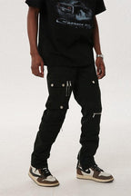 F&F Multi-Pocket Zipper Trousers