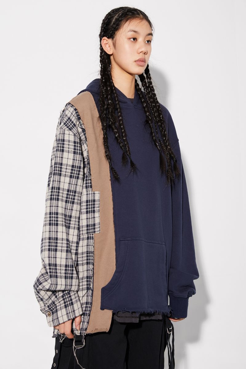 Unknown World Stitched Reconstruction Hoodie