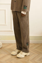 Empty Reference Loose Straight Trousers