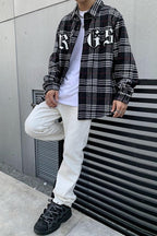 CZ Embroidered Plaid LS Shirt