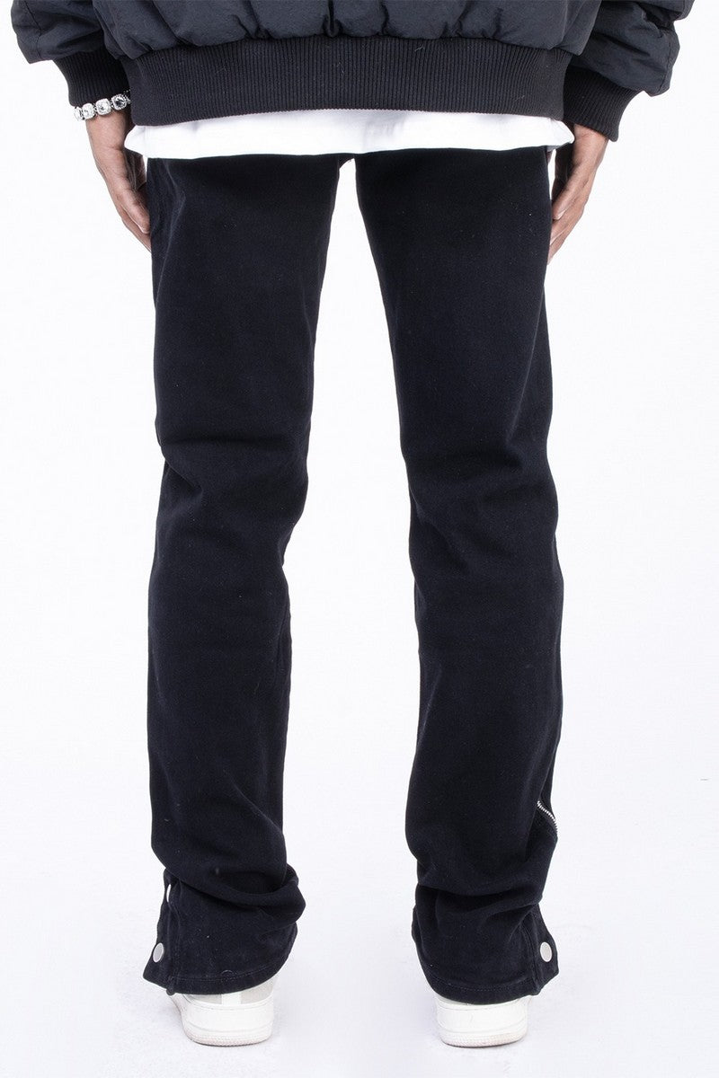 Buttons Straight Jeans