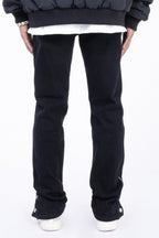 Buttons Straight Jeans