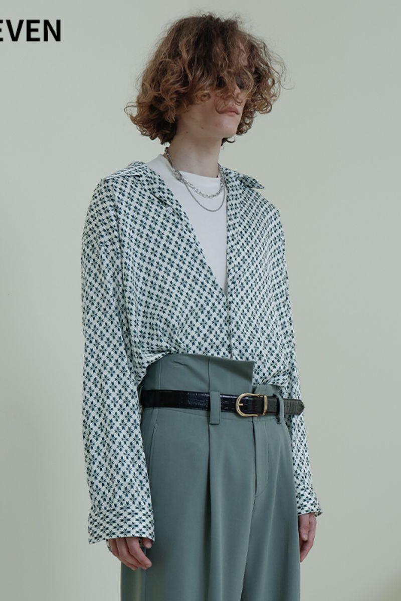 Mix7 Bamboo Leaf Green L/S Shirt