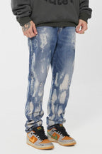 Retro Ink Washed Distressed Jeans