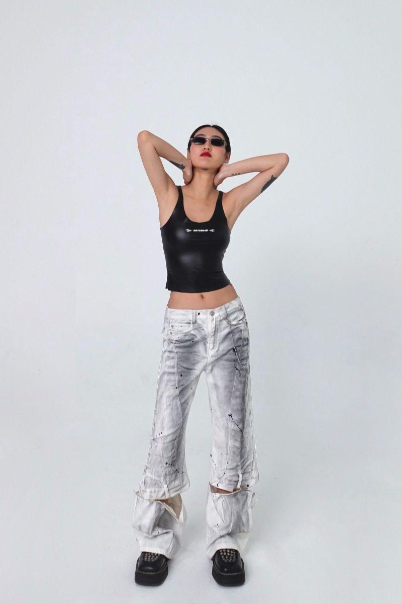 CZ Splash Ink Zipper Trousers