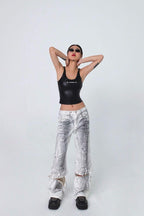 CZ Splash Ink Zipper Trousers