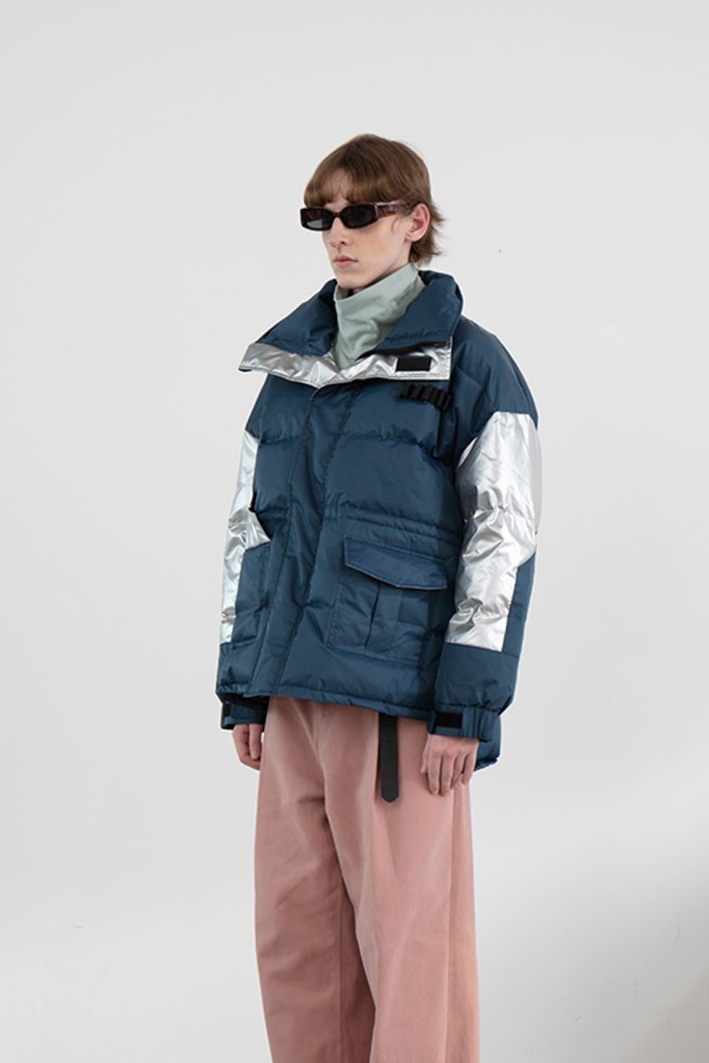 Mix7 Irregular Down Jacket