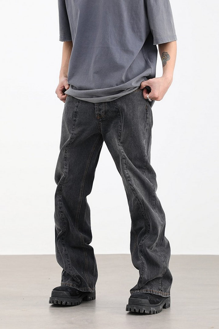 Folded Loose Jeans