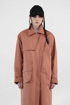 Mix7 Oblique Long Coat