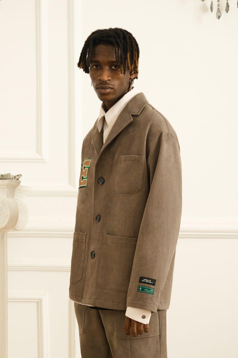 Empty Reference Embroidery Logo Suit Jacket