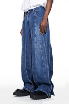 Layered Loose Jeans