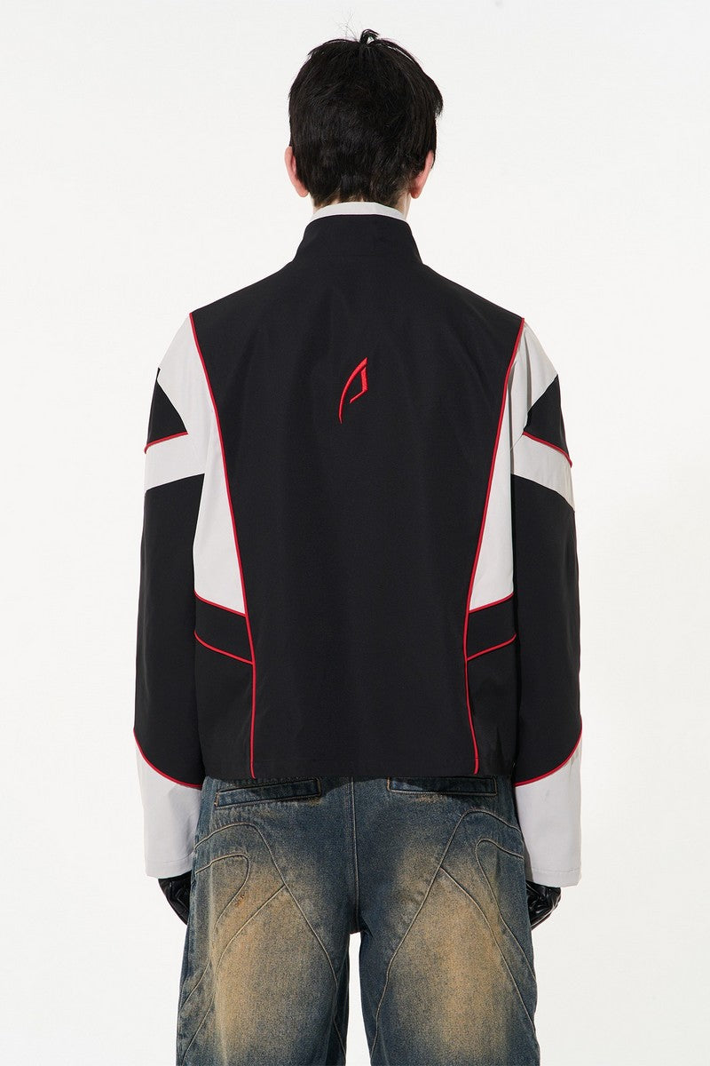 Embroidered Contrast Jacket