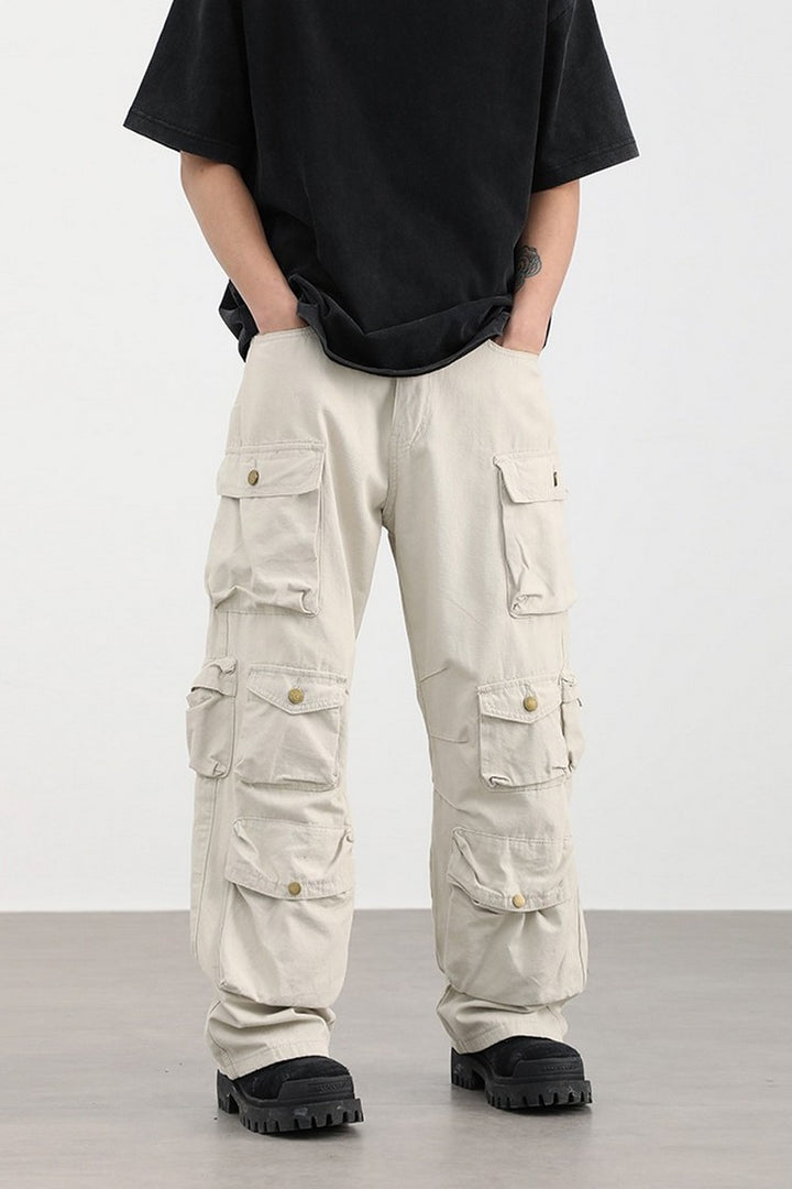 CZ Multi Pocket Oversized Straight Trousers