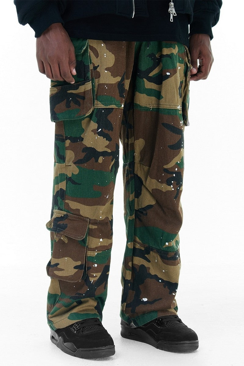 CZ Oversized Splash Ink Camo Trousers