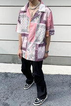 CZ Paisley Print Cuban Shirt
