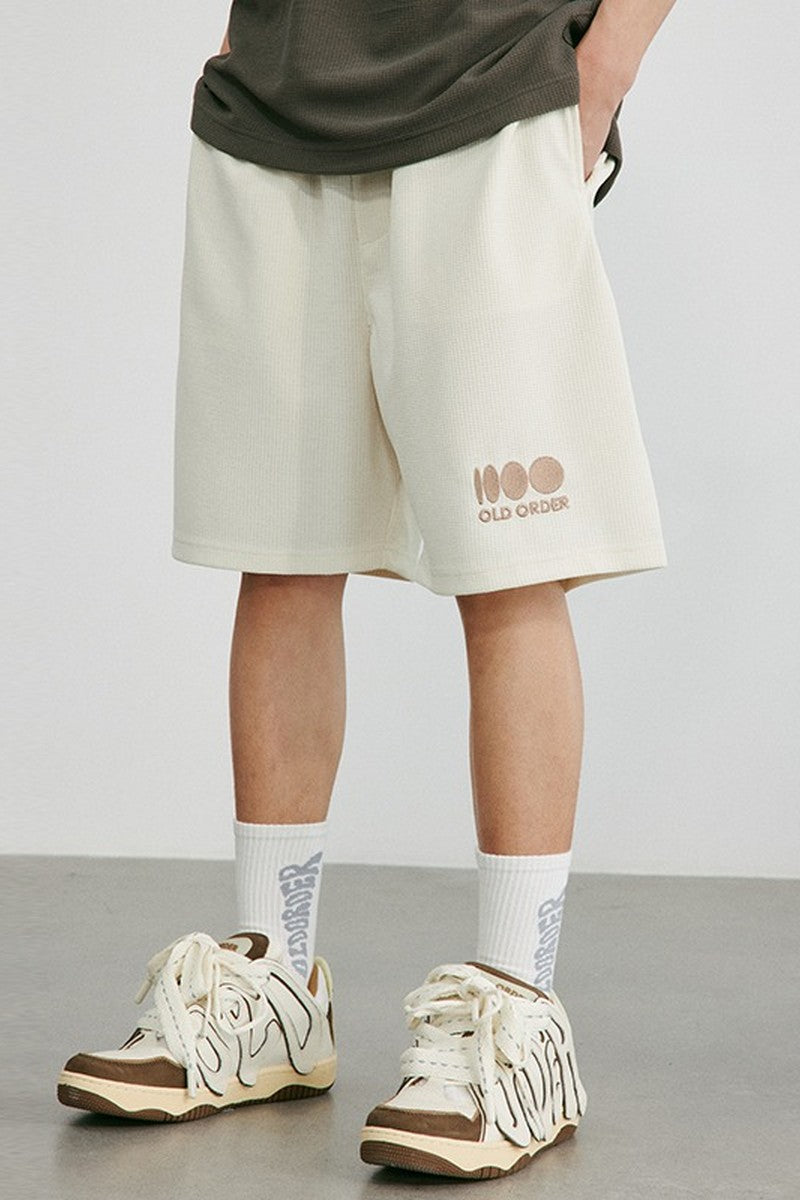 OO Waffle Loose Logo Shorts