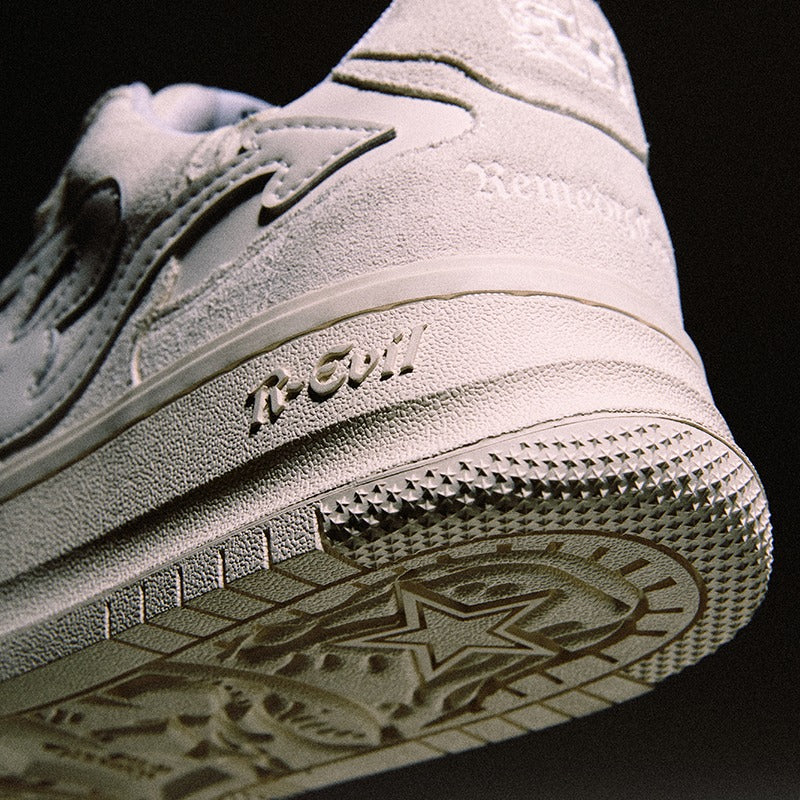 R-Evil Suede White Sneakers