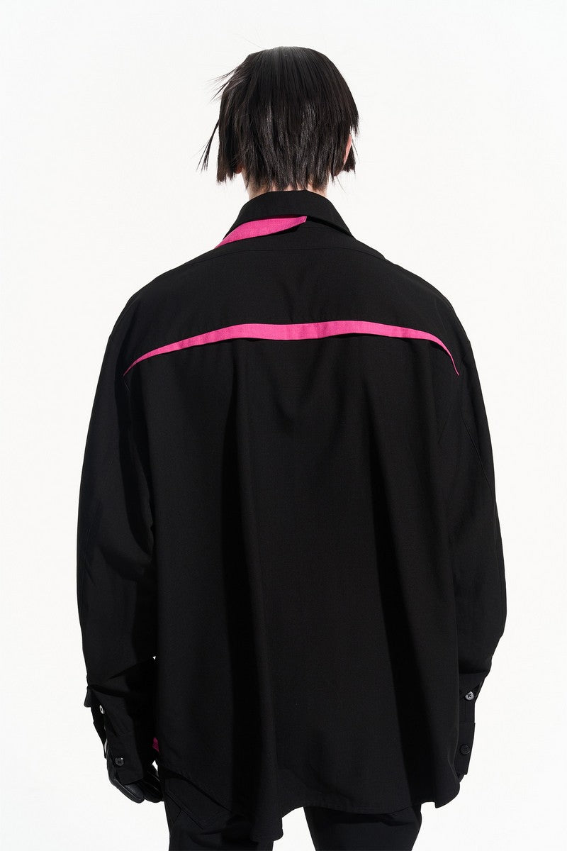 BNP Layered Stitched L/S Shirt