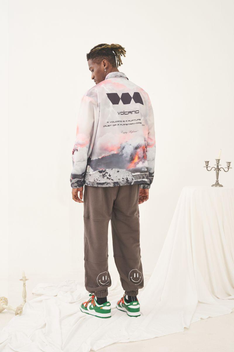 Empty Reference Volcano Printed Coach Jacket