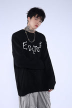 CZ Distressed Logo Sweater
