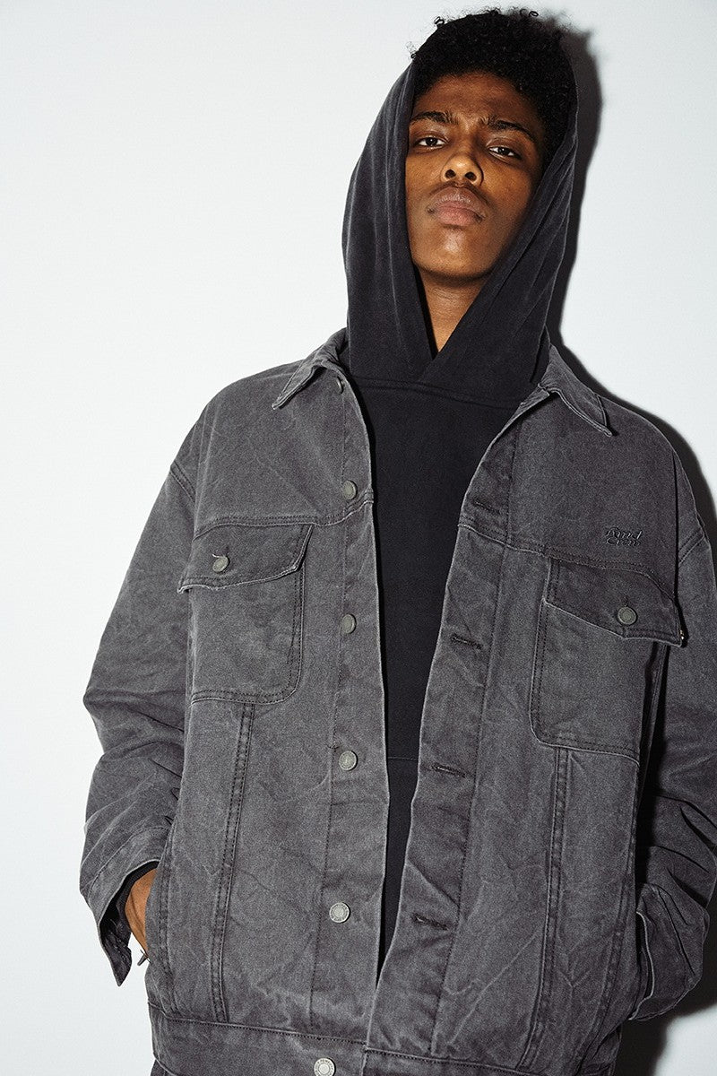 RMY Pleated Washed Jeans Jacket
