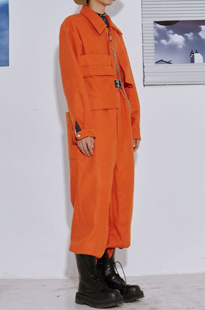 Mix7 Orange Tactical Jumpsuit