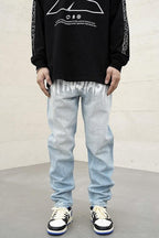 CZ Enthusiastic Print Straight Jeans