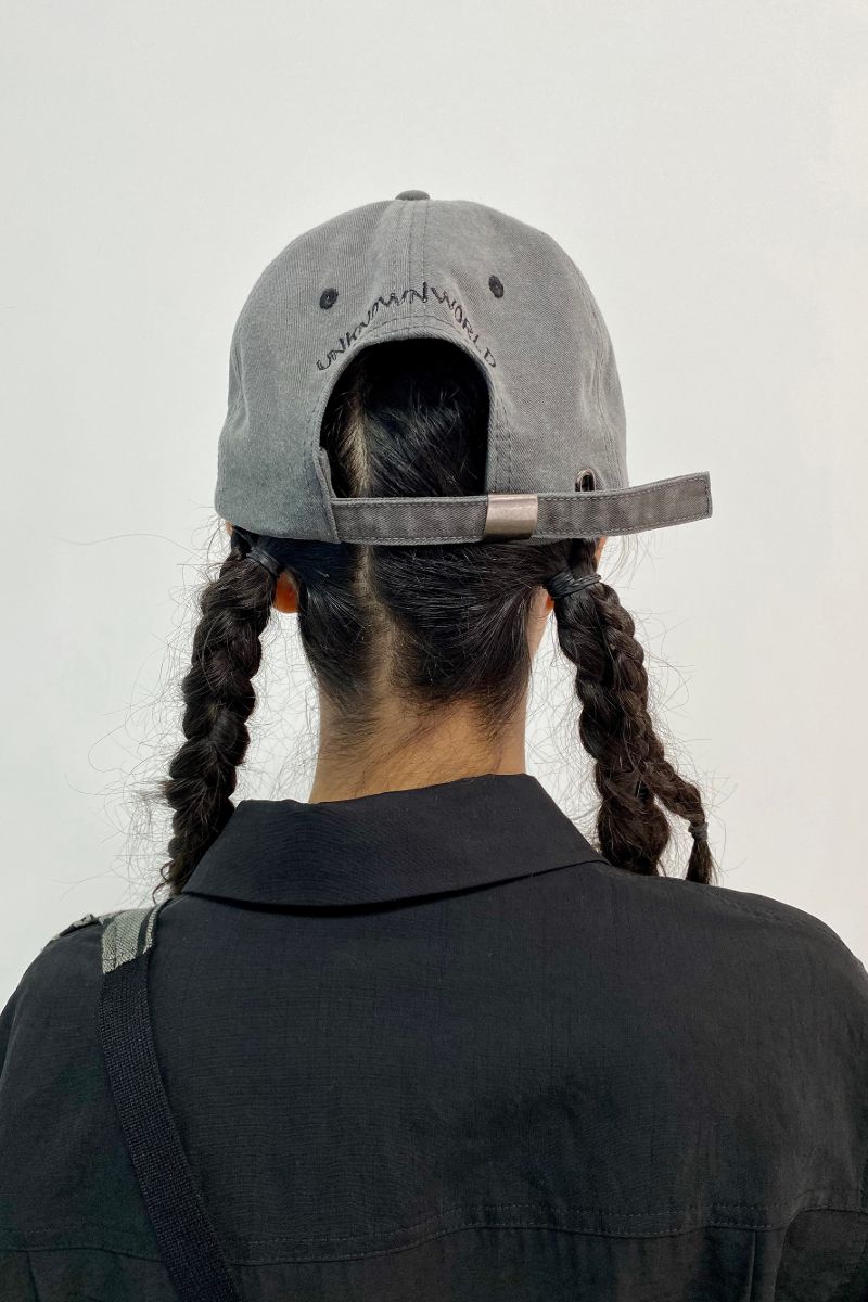 Unknown World Embroidered Washed Hat