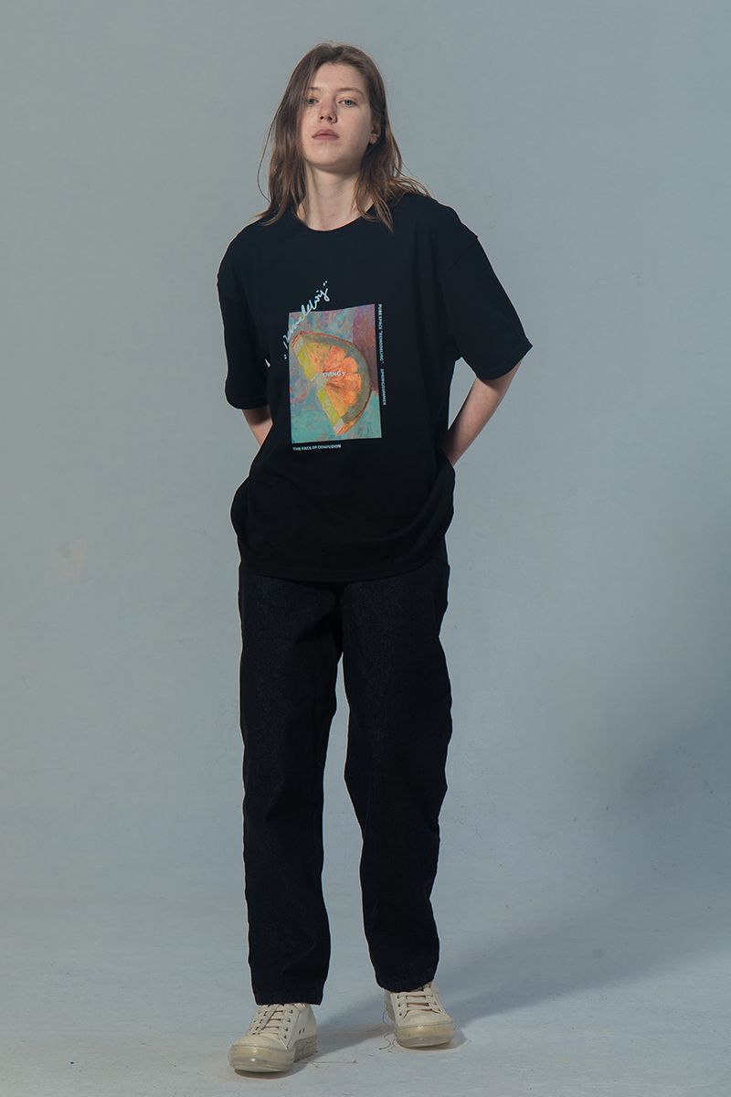 THINGY Black Straight Jeans