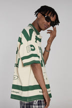 STEEPC Retro Striped Logo Polo