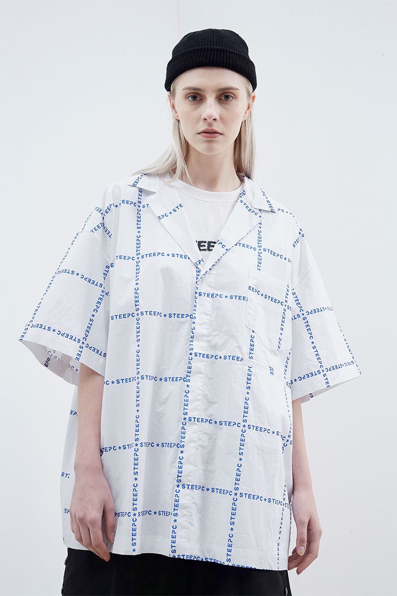 STEEPC Full Print Logo Cuban S/S Shirt - UK Only