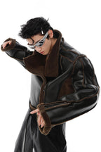 AC PU Leather Structure Jacket