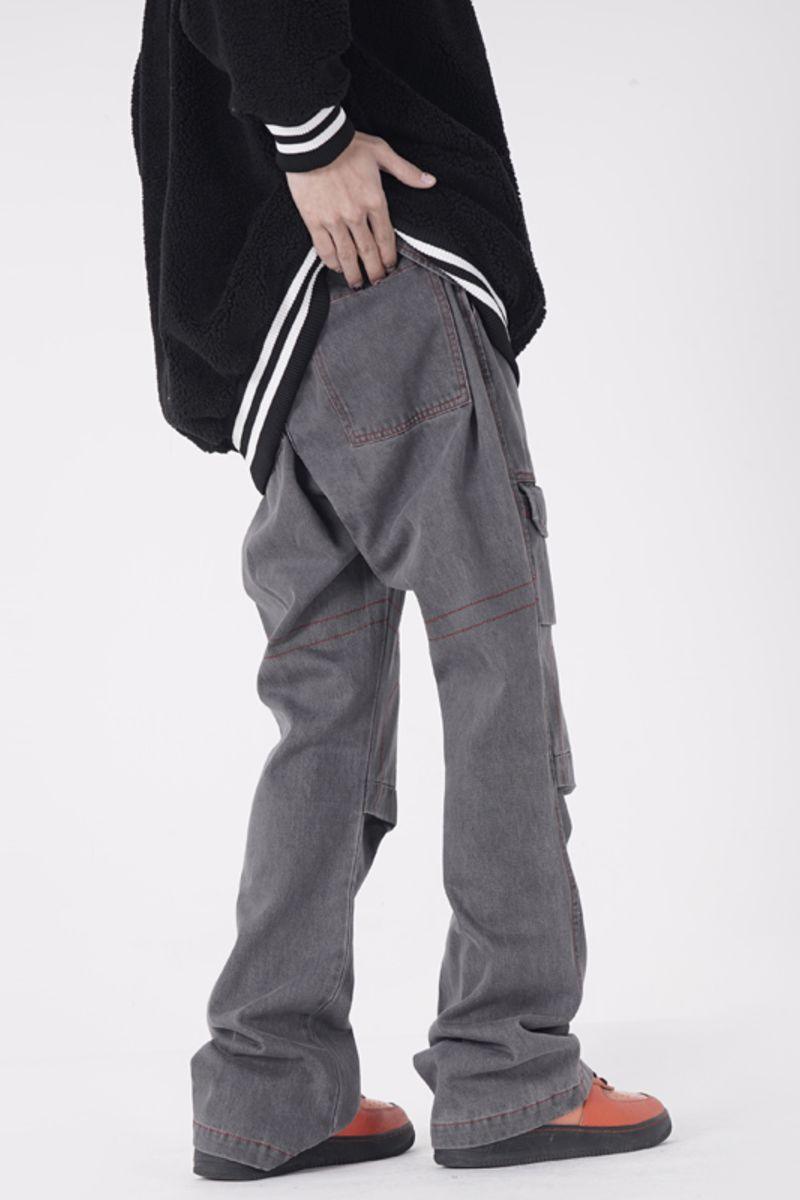 CZ Dark Washed Flared Jeans