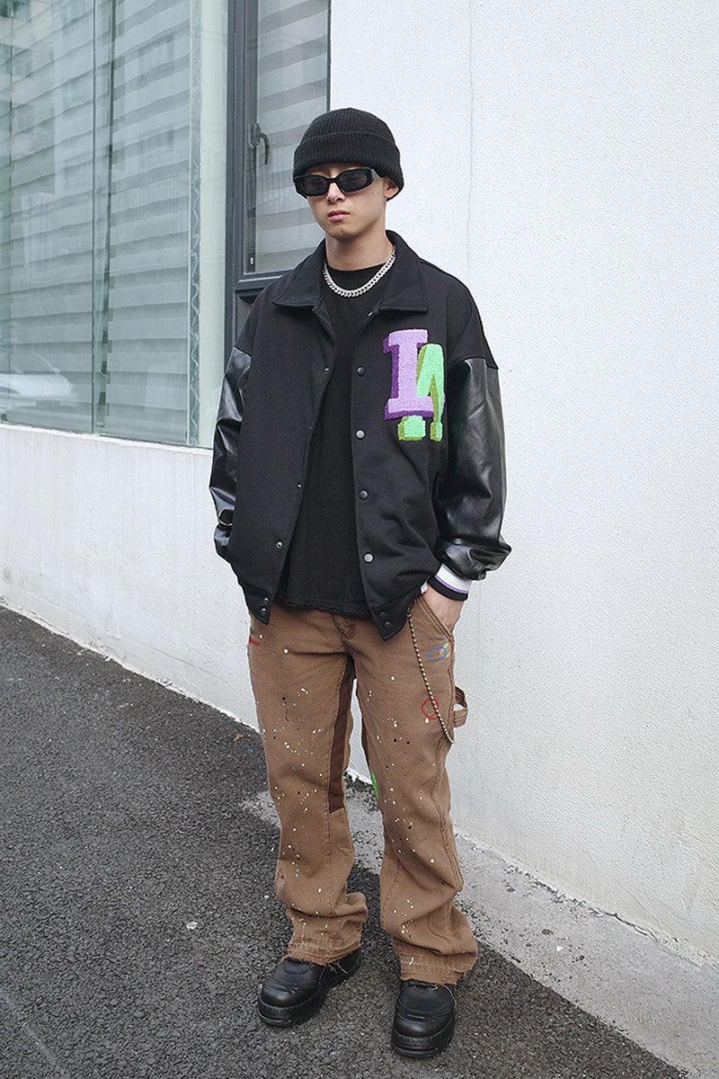CZ LA Embroidered Varsity Jacket