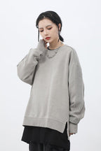 CZ Washed Split Sweater