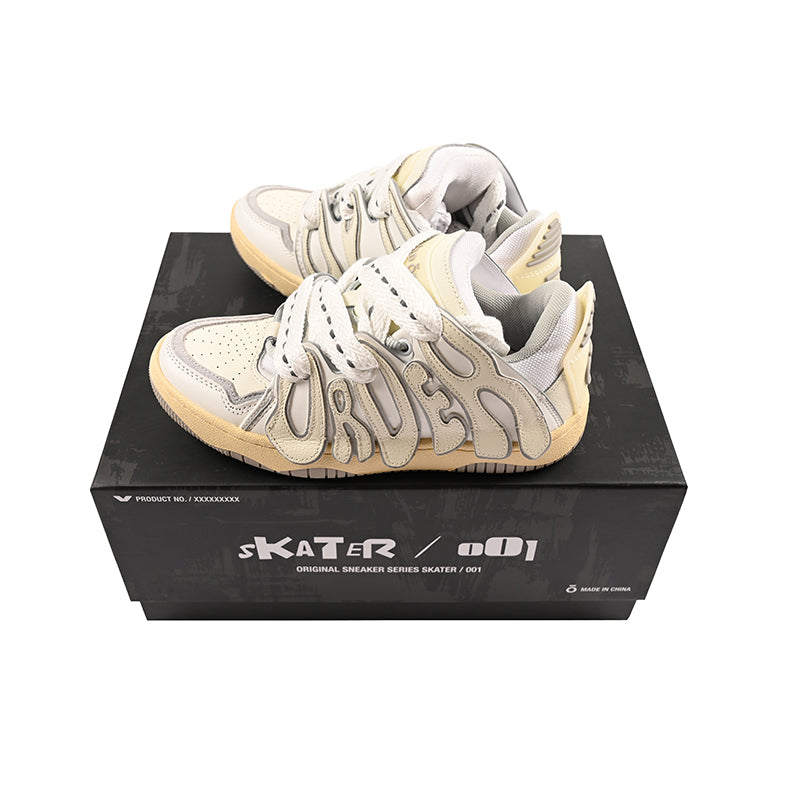 Skater 001 White Sneakers