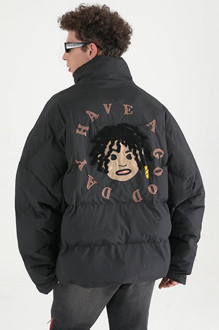 H/C Cartoon Face Down Jacket