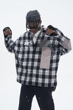 H/C Pannel Plaid L/S Shirt