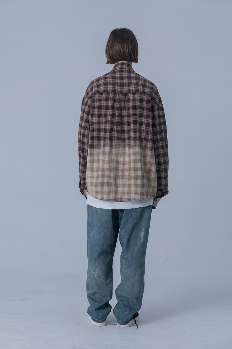 THINGY Gradient Plaid L/S Shirt