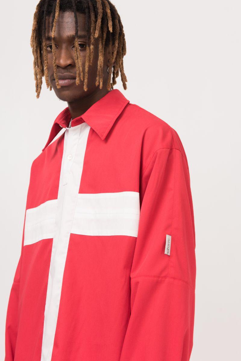 Empty Reference Swiss Half Open Collar L/S Shirt