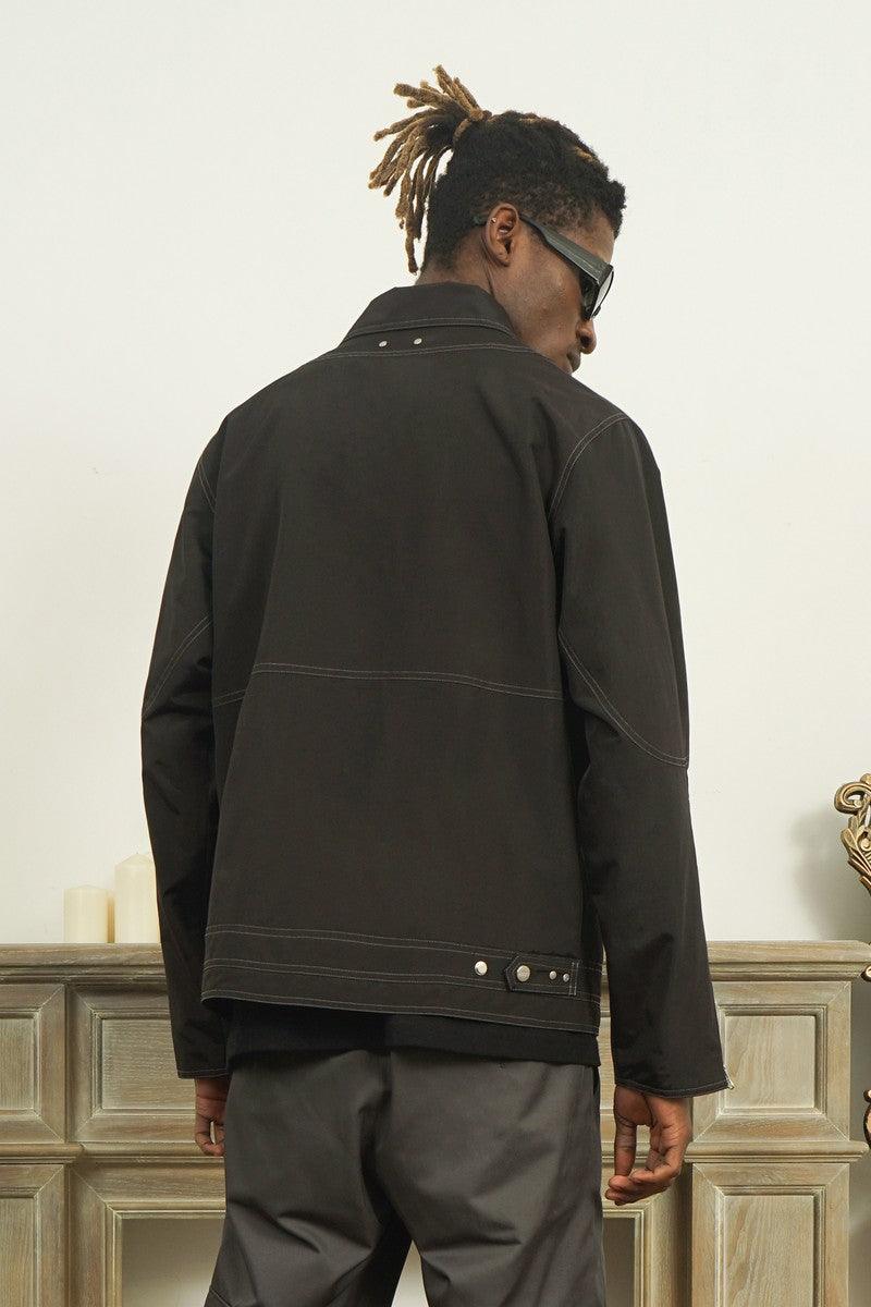Empty Reference Structure Zipper Jacket