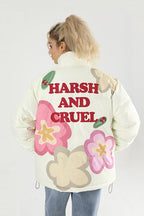 H/C Cartoon Flowers Down Jacket