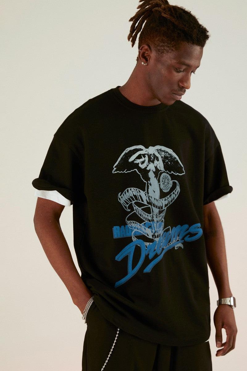 Empty Reference Fallen Angel Print Logo Tee